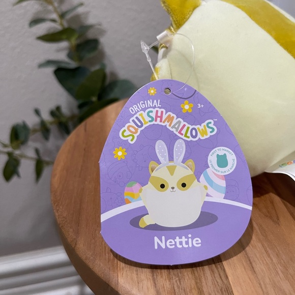 NWT squishmallow “Nettie” Easter sugar glider first to market 4” squish - Picture 3 of 5